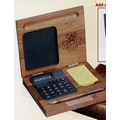 Wood Desk Calculator Set